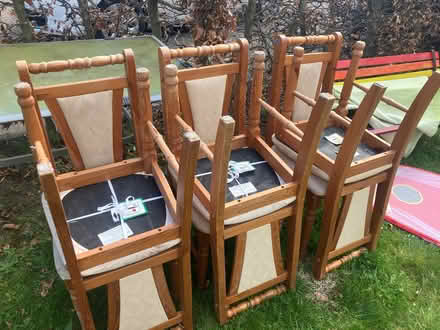 Photo of free 6x dining room chairs (Lower Stondon SG16) #1