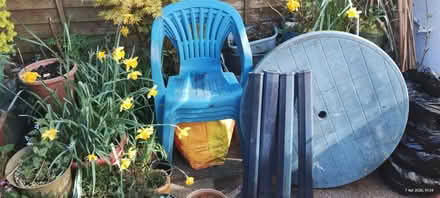 Photo of free 4 Garden chairs and table (Eastbourne town centre) #1