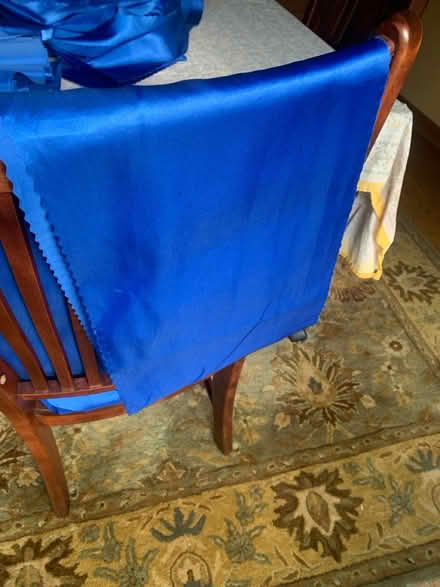 Photo of free 16 Royal Blue Satin Table Runners (East Side St. Charles) #1