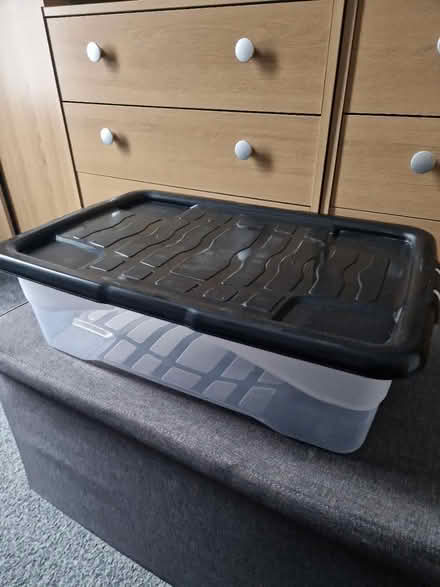 Photo of free Ottoman and clear storage box (Ng3) #2