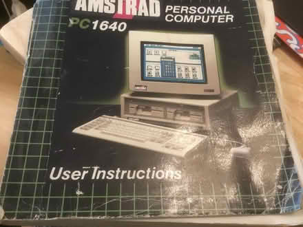 Photo of free Amstrad pc1640 user manual (B62 near Blackheath) #1