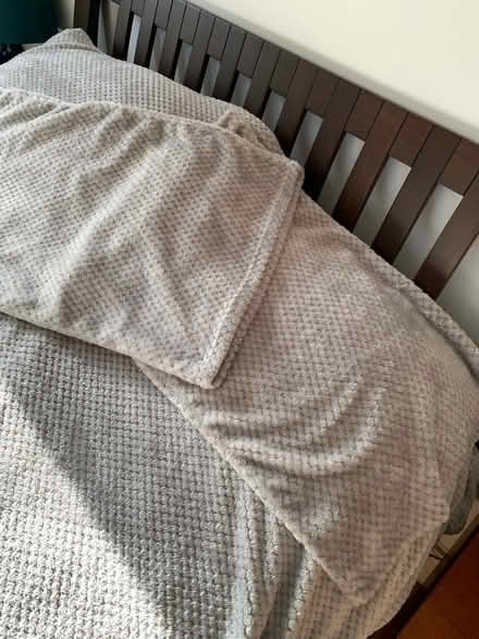 Photo of free Dove grey fleecy double bedding set (City Centre NR3) #4
