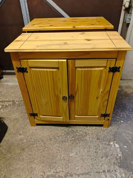 Photo of free Coronoa wood cupboard (Upper Cwmbran NP44) #1