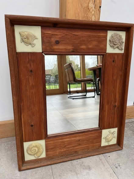 Photo of free Wall Mirror, wooden frame (Henley in Arden, B95) #1