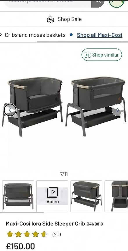 Photo of free Maxi cosi next to me crib (Draycott GL11) #2