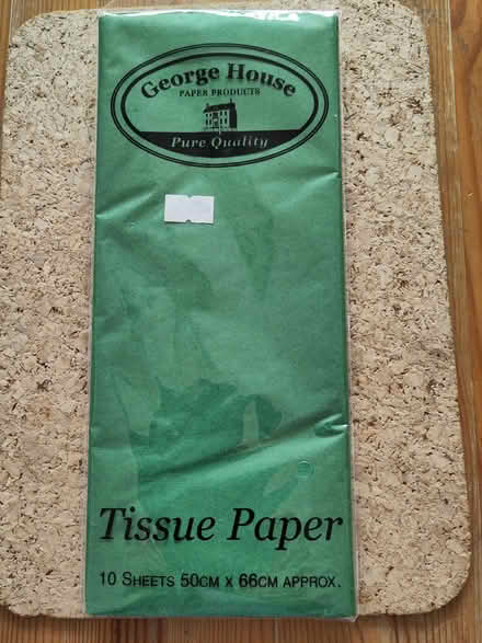 Photo of free Packet of dark green tissue paper, unopened, (Henleaze Ward BS9) #1