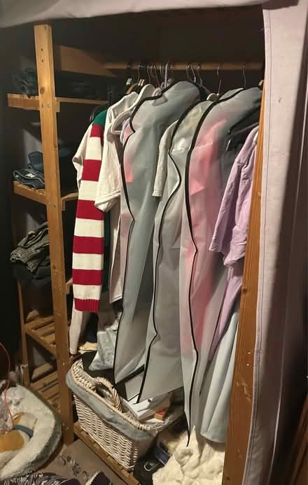 Photo of free Old Lilac canvas pine wardrobe (Peachcroft OX14) #4