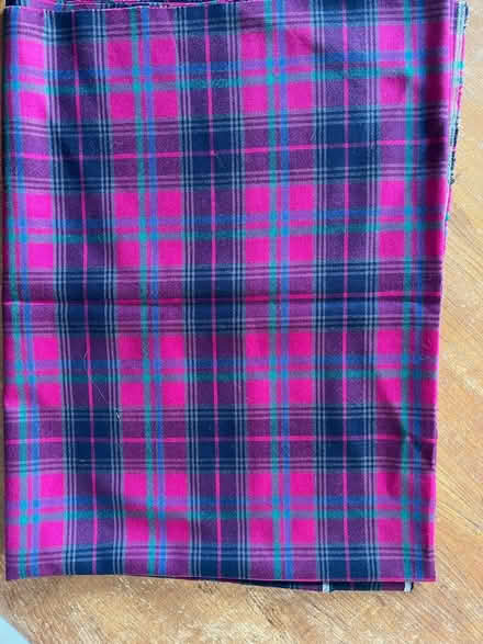 Photo of free New Check Wool Fabric 104 x 150 cm (BR6) #1