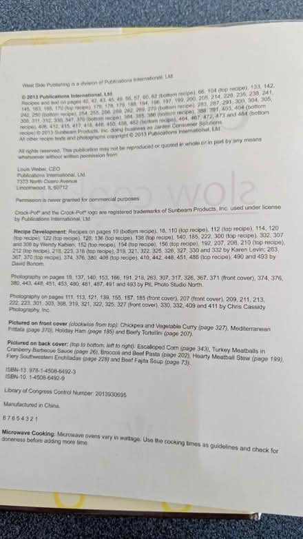 Photo of free Slow cooker cookbook (Kanata North) #3