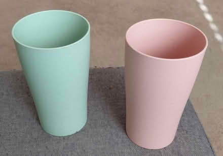 Photo of free 2 plastic juice cups (Hollymead) #1
