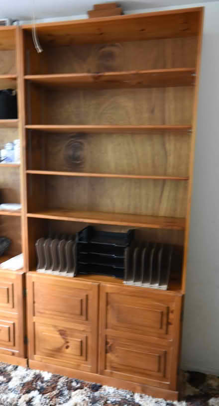 Photo of free Bookcase with bottom cabinet (Boylston) #1