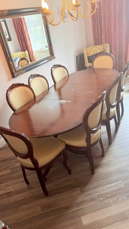 Photo of free Dining table with 8 chairs (Upton Saint Leonards GL4) #1
