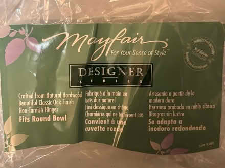 Photo of free Oak Finish Toilet Seat (West San Jose 95128) #2