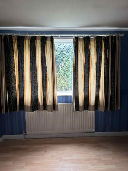 Photo of free Striped curtains (OL2 5DR) #1