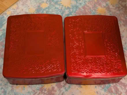 Photo of free 2 red tins (Eglinton-Lawrence) #1