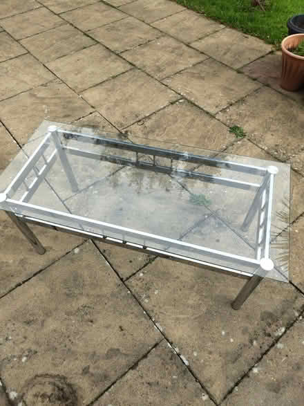 Photo of free Small glass table + removable top (Leicester LE5) #1