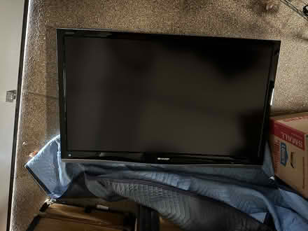 Photo of free 45" Sharp LCD TV without power cord (Burlingame, CA) #1