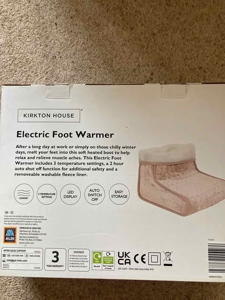 Photo of free Electric foot warmer (TW9 (Kew)) #2