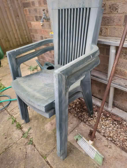 Photo of free 2 plastic garden chairs (Shippon OX13) #2
