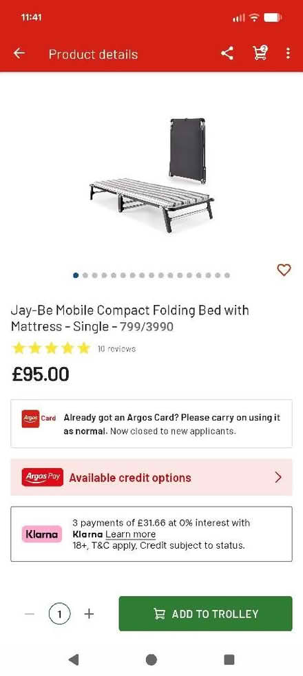 Photo of free Maybe single folding bed (Churchgate EN8) #1