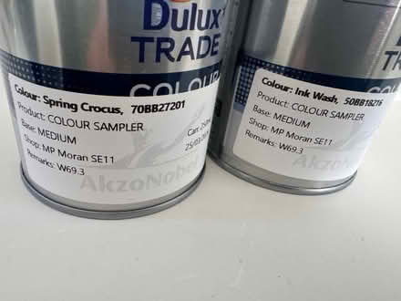 Photo of free 2 ful Dulux paint samplers - blues (Elephant and Castle) #2