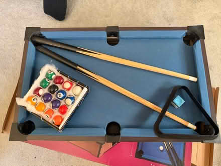 Photo of free Mini Pool Table Top Pool Set (Liverpool L17 near Jericho L) #3