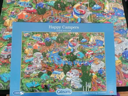 Photo of free Happy Campers 1000 piece jigsaw puzzle (Presteigne LD8) #1