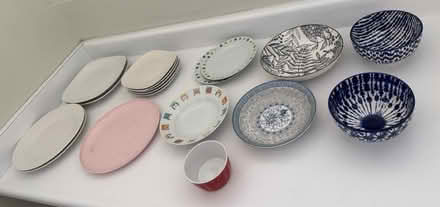 Photo of free Ceramic plates & bowls (1075 Valencia Avenue) #1