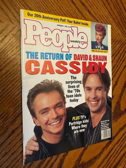 Photo of free People Magazine with David Cassidy (Near Davis Square, Somerville) #1