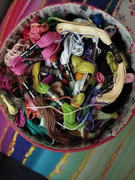 Photo of free Embroidery thread (Church End MK43) #1