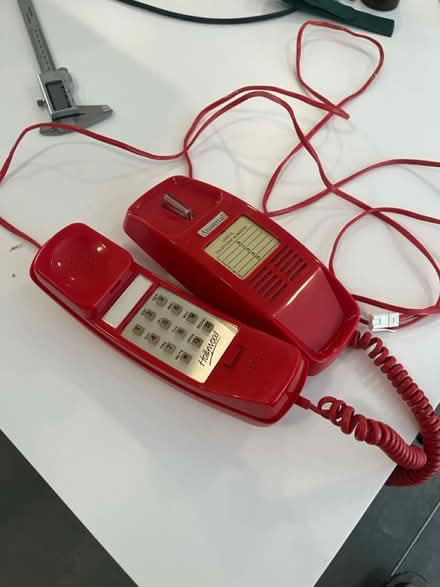 Photo of free Red Landline Phone (e27fa) #3