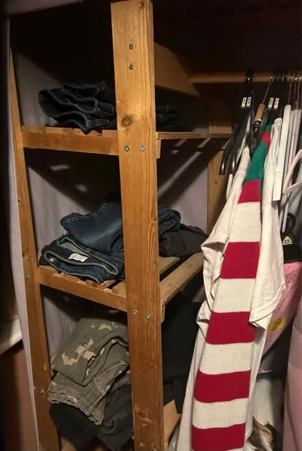 Photo of free Old Lilac canvas pine wardrobe (Peachcroft OX14) #2