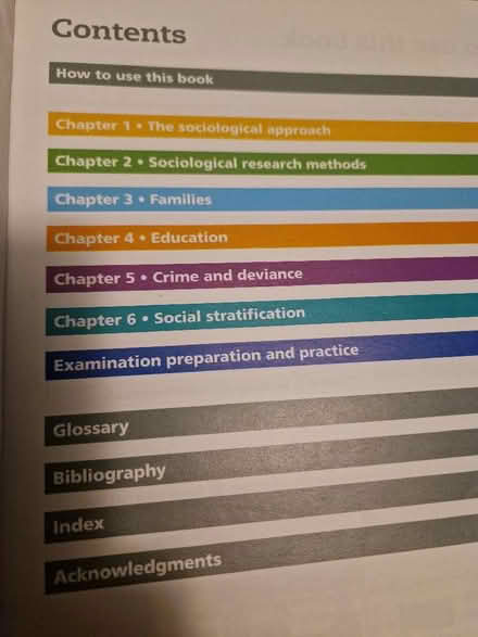 Photo of free GCSE sociology book (Wigmore HR6) #2