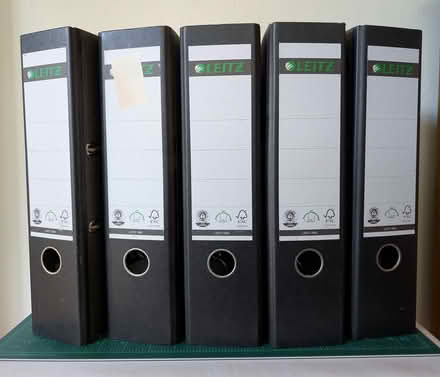 Photo of free 5 European Leitz Binders (Crescent Park) #1