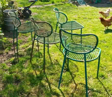 Photo of free Four metal garden chairs to refurb (Bramshall ST14) #1
