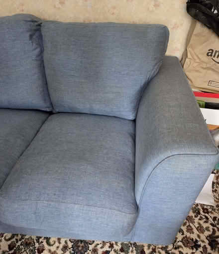 Photo of free Small Blue Sofa (Clevedon BS21) #2