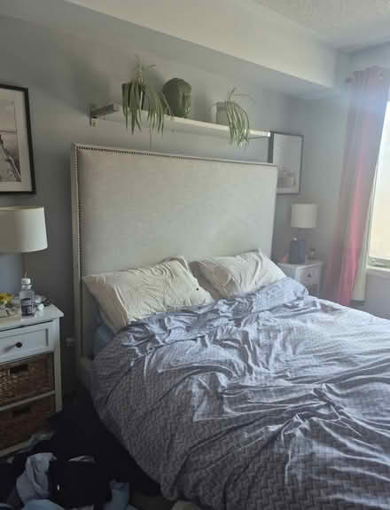 Photo of free West Elm Bed Frame (65 turntable cres) #1