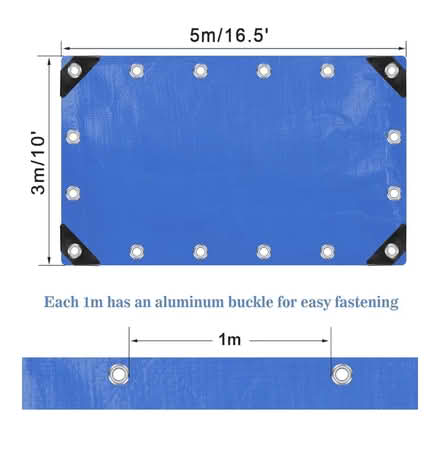 Photo of free Tarpaulin Waterproof 3m x 5m (Longfleet BH15) #3
