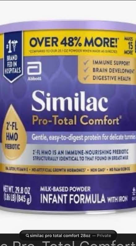 Photo of free Similac Pro-total comfort (Clifton) #1