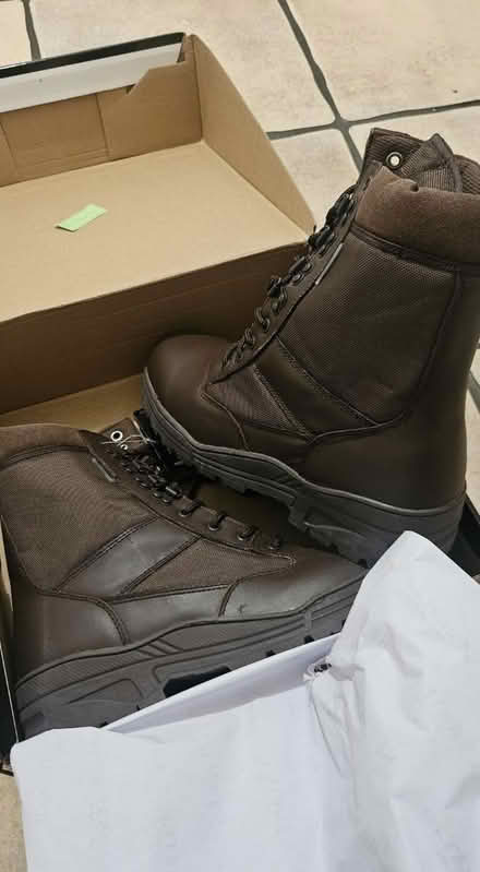 Photo of free Size 12 brown boots (Rushden) #2