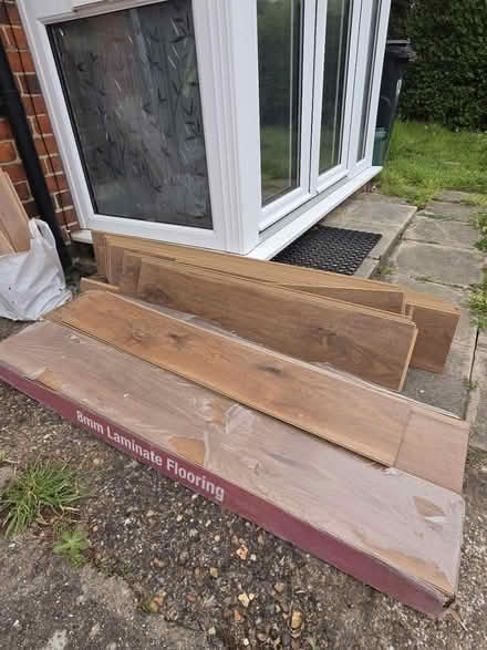 Photo of free 8mm laminate flooring, hickory (West Ewell KT19) #1