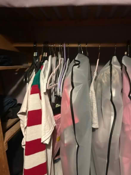 Photo of free Old Lilac canvas pine wardrobe (Peachcroft OX14) #3