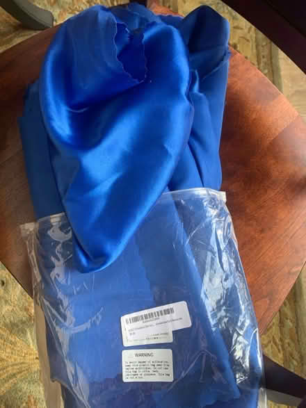 Photo of free 16 Royal Blue Satin Table Runners (East Side St. Charles) #2