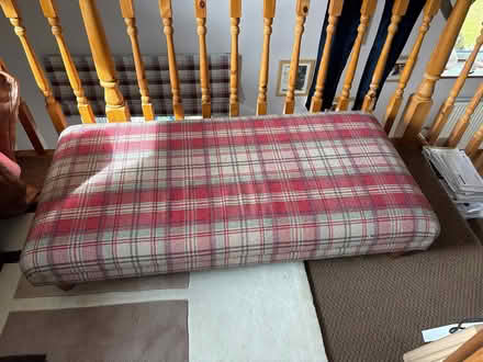 Photo of free Tartan long footstool (Gargunnock FK8) #3