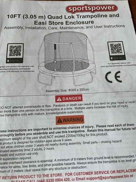 Photo of free 10ft Trampoline (Springfield BL2) #4