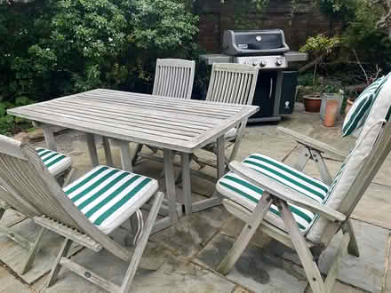 Photo of free Wooden garden furniture set (Sutton Wick, Abingdon. OX14) #3