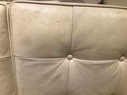 Photo of free White leather sofa (Chalk Farm NW5) #4