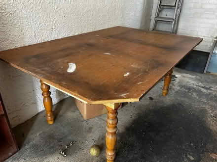 Photo of free large wooden table (W13) #1