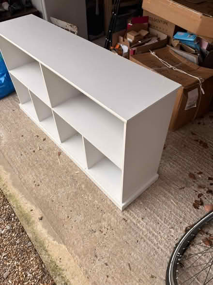 Photo of free White wooden storage unit (KT24 5RX) #4