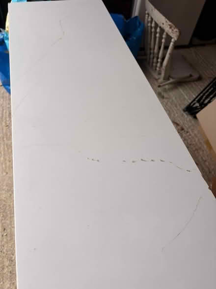 Photo of free White wooden storage unit (KT24 5RX) #3